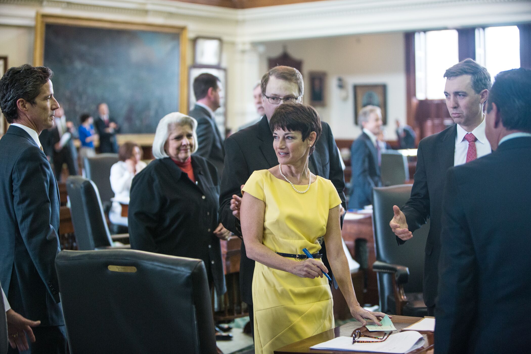 Dr. Campbell on the Senate floor with colleagues